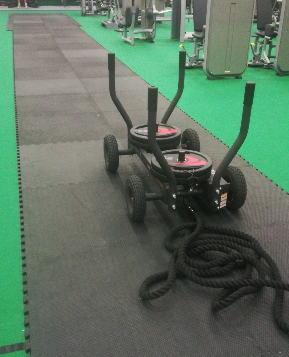group fitness workouts sled